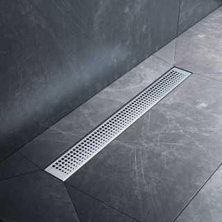 Душевой лоток AM.PM MasterFlow 60 W01SC-P11-060-01SB с решеткой Хром матовый Cut Gradient